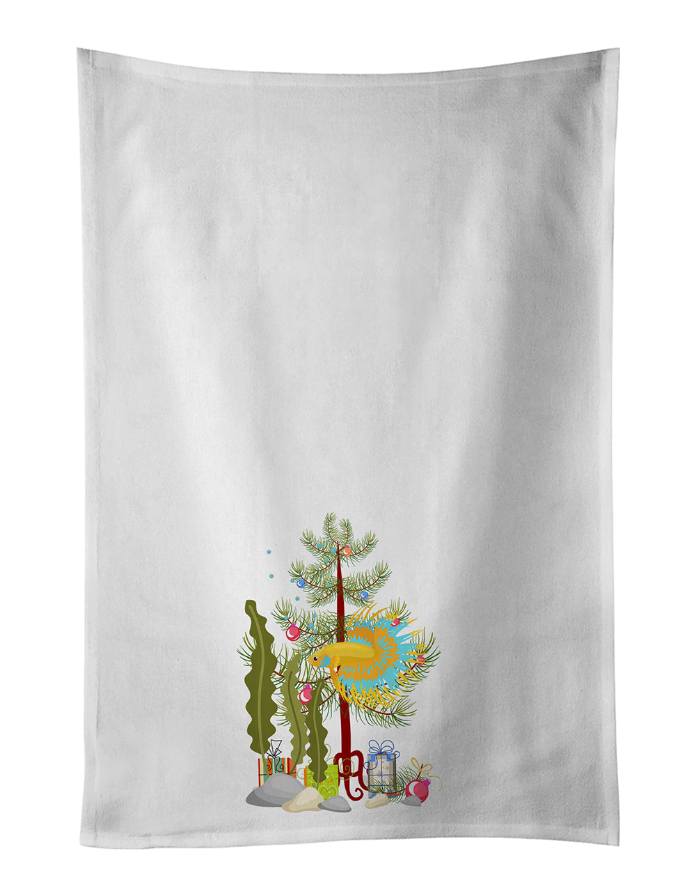 CrownTail Betta Merry Christmas Kitchen Towel Set of 2 - One Color / One Size - Home & Garden - Home Textile - Towels