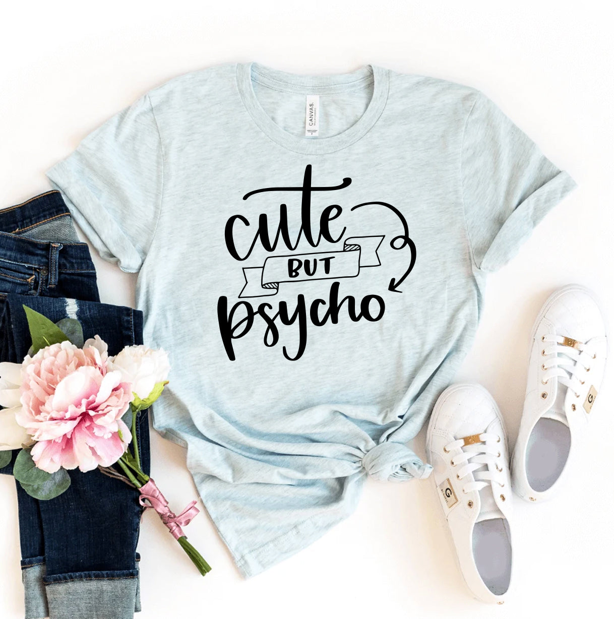 Cute but Psycho T-Shirt - Women’s Fashion - Women’s Clothing - Tops & Tees - T-Shirts