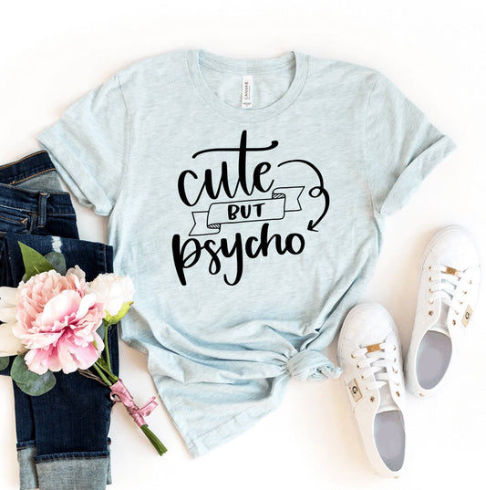 Cute but Psycho T-Shirt - Women’s Fashion - Women’s Clothing - Tops & Tees - T-Shirts
