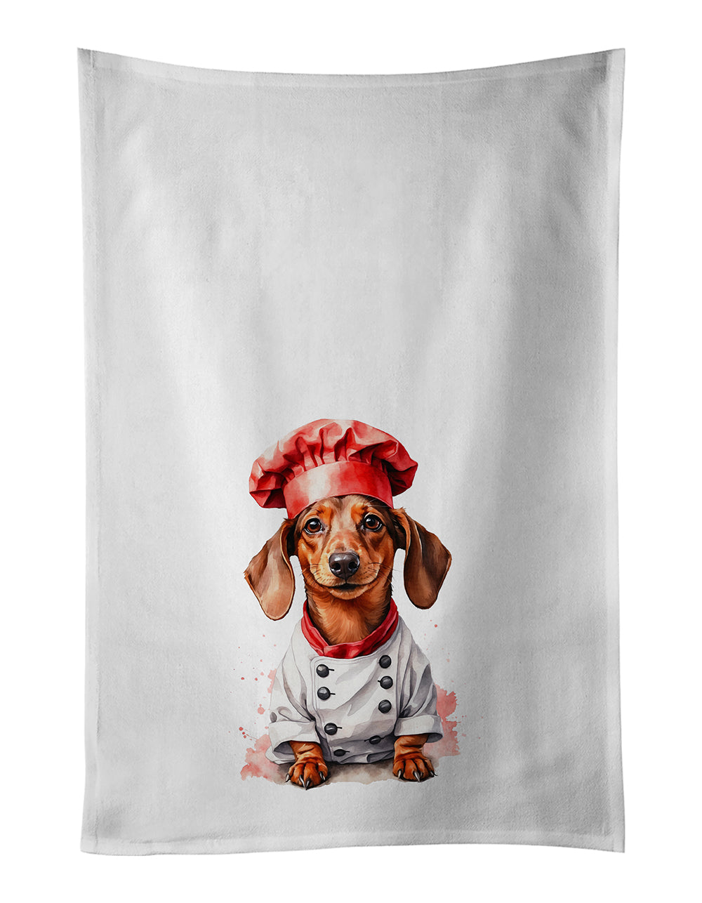Dachshund Chef Kitchen Towel Set of 2 - One Color / One Size - Home & Garden - Home Textile - Towels