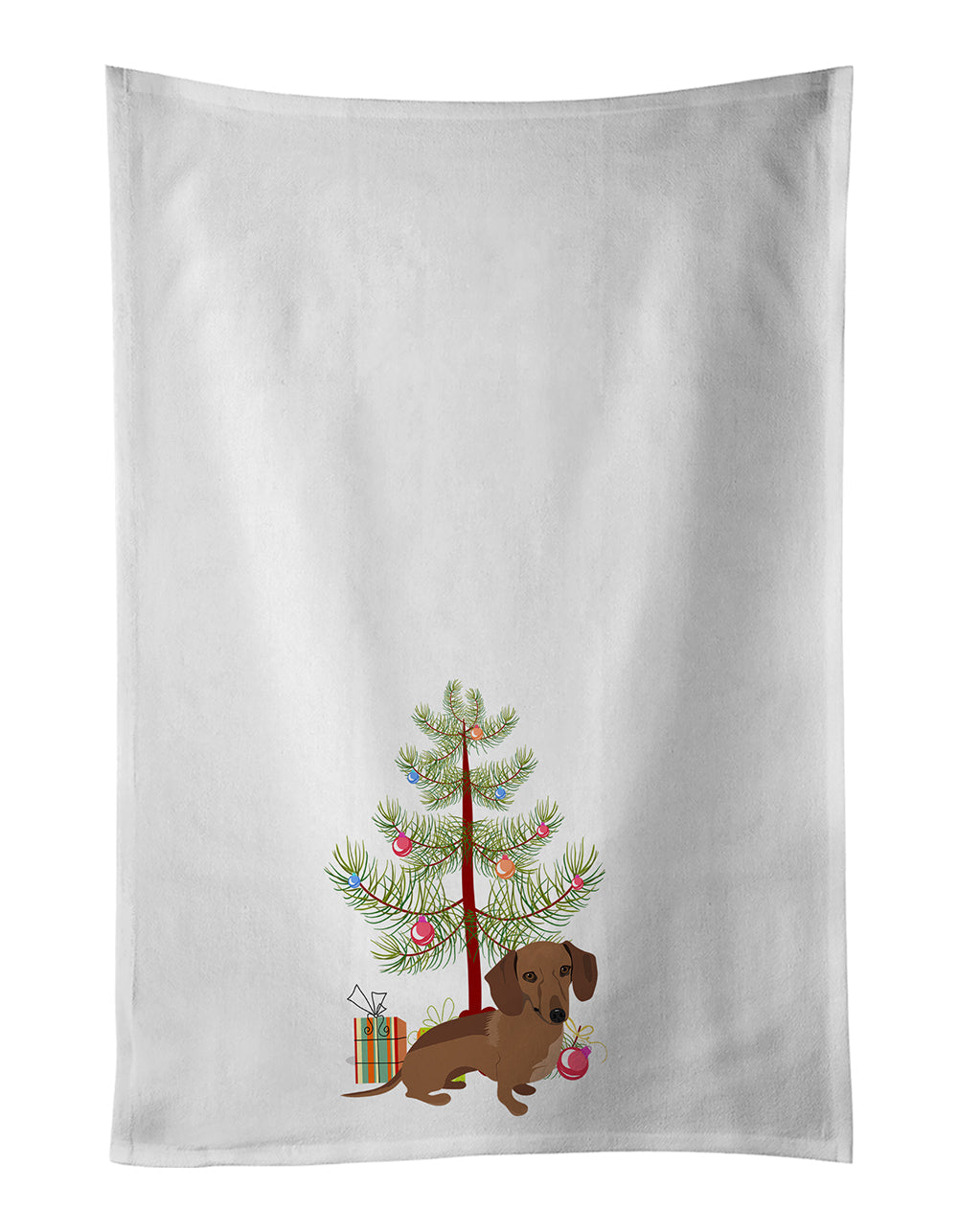Dachshund Chocolate Christmas Kitchen Towel Set of 2 - One Color / One Size - Home & Garden - Home Textile - Towels