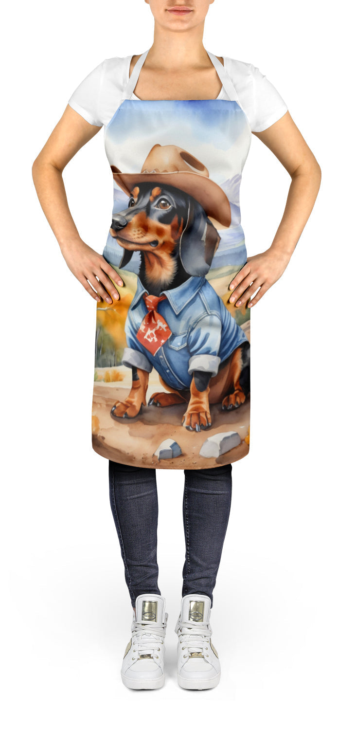 Dachshund Cowboy Welcome Apron - One Color / One Size - Home & Garden - Kitchen Dining & Bar - Table Decoration &