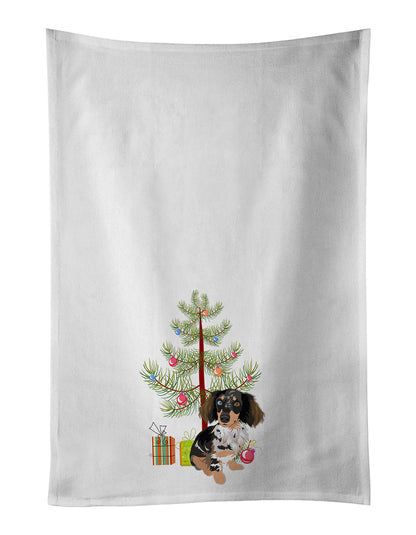 Dachshund Dapple #1 Christmas Kitchen Towel Set of 2 - One Color / One Size - Home & Garden - Home Textile - Towels
