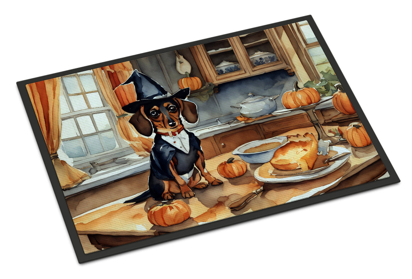 Dachshund Fall Kitchen Pumpkins Doormat - One Color / One Size - Home & Garden - Home Textile - Carpets & Rugs