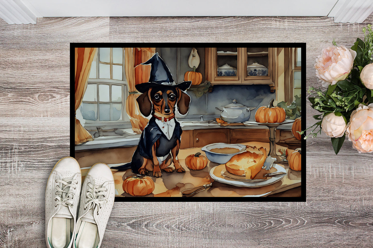 Dachshund Fall Kitchen Pumpkins Doormat - One Color / One Size - Home & Garden - Home Textile - Carpets & Rugs