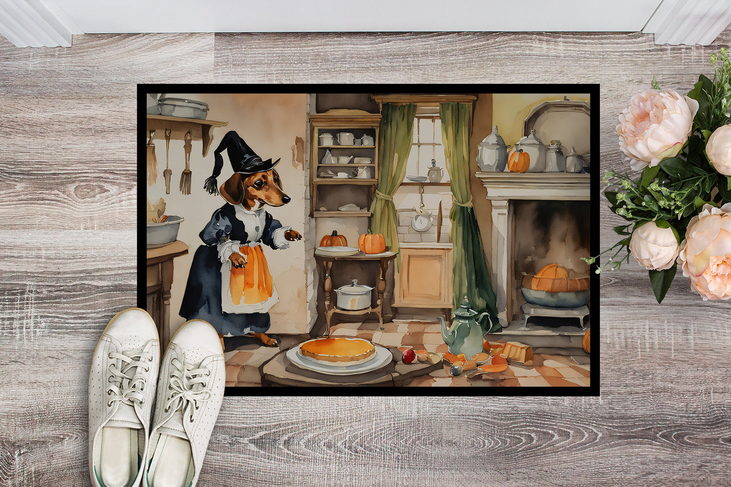 Dachshund Fall Kitchen Pumpkins Doormat - One Color / One Size - Home & Garden - Home Textile - Carpets & Rugs