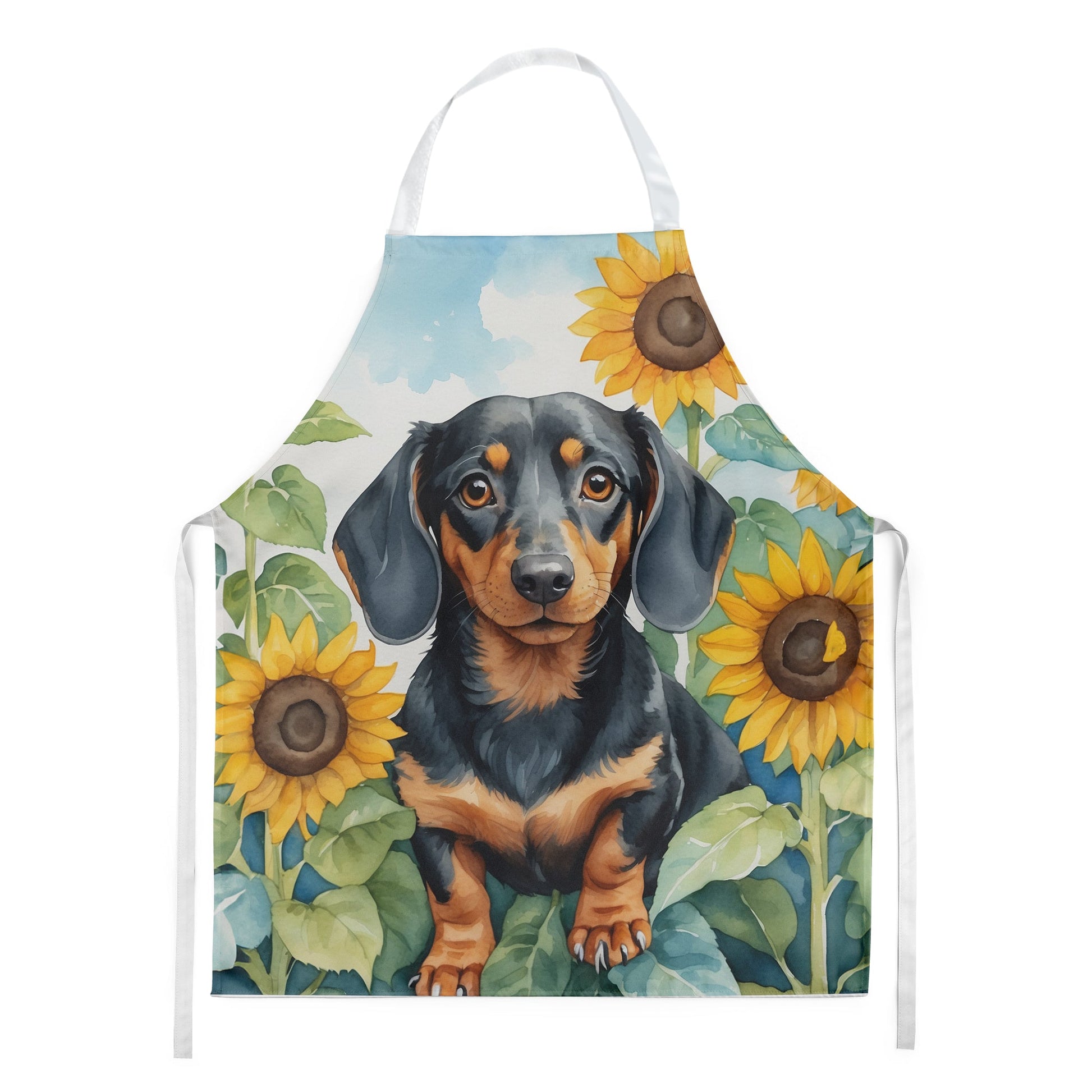 Dachshund in Sunflowers Apron - One Color / One Size - Home & Garden - Kitchen Dining & Bar - Table Decoration &