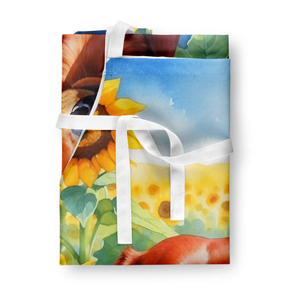 Dachshund in Sunflowers Apron - One Color / One Size - Home & Garden - Kitchen Dining & Bar - Table Decoration &