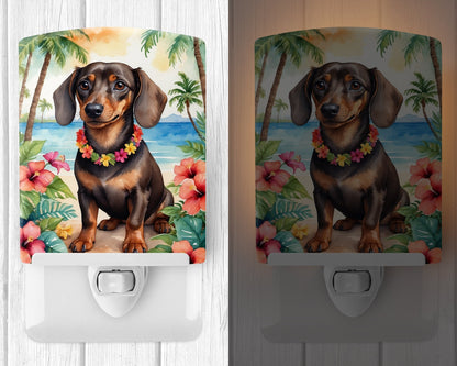 Dachshund Luau Ceramic Night Light - One Color / One Size - Home & Garden - Home Improvement - Lights & Lighting