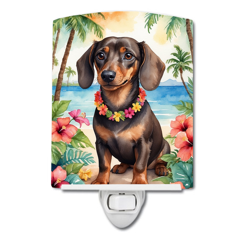 Dachshund Luau Ceramic Night Light - One Color / One Size - Home & Garden - Home Improvement - Lights & Lighting
