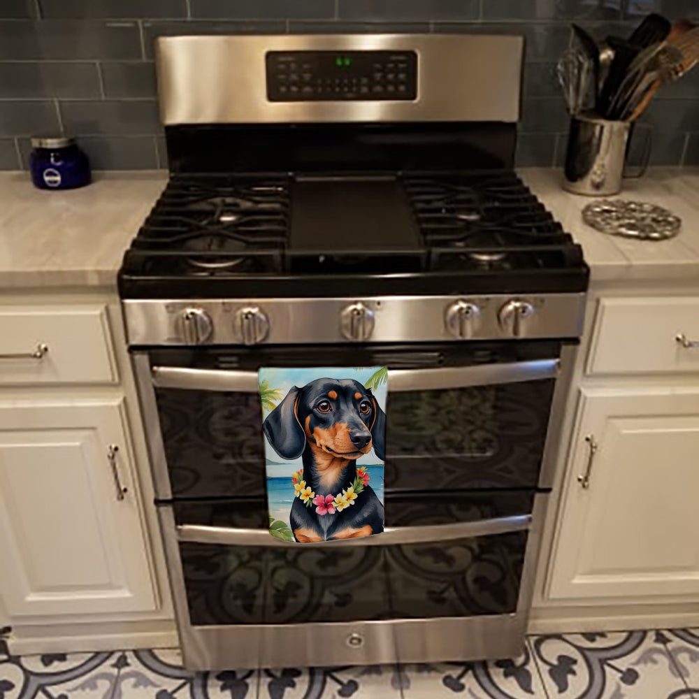 Dachshund Luau Kitchen Towel - One Color / One Size - Home & Garden - Home Textile - Towels