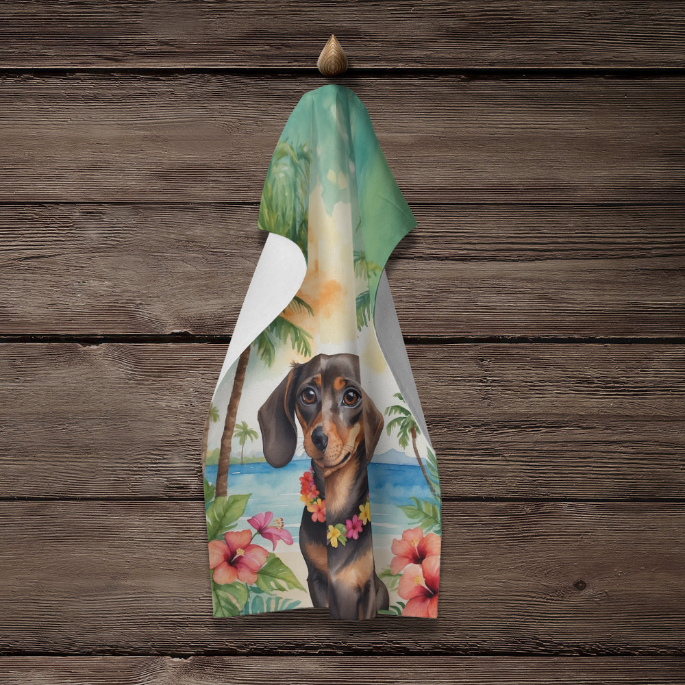Dachshund Luau Kitchen Towel - One Color / One Size - Home & Garden - Home Textile - Towels