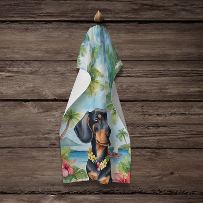 Dachshund Luau Kitchen Towel - One Color / One Size - Home & Garden - Home Textile - Towels