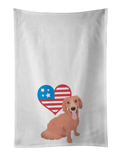 Dachshund Red #1 Patriotic Kitchen Towel Set of 2 - One Color / One Size - Home & Garden - Home Textile - Towels