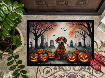 Dachshund Spooky Halloween Doormat - One Color / One Size - Home & Garden - Home Textile - Carpets & Rugs