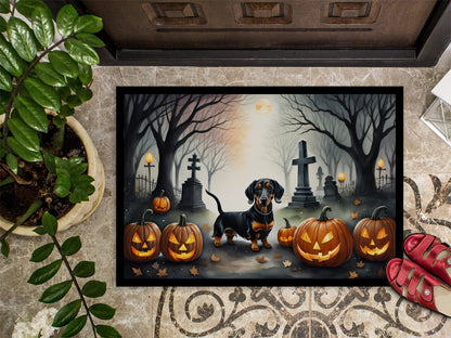 Dachshund Spooky Halloween Doormat - One Color / One Size - Home & Garden - Home Textile - Carpets & Rugs