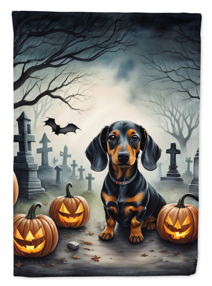 Dachshund Spooky Halloween Garden Flag - One Color / One Size - Home & Garden - Home Decor - Flags Banners & Accessories