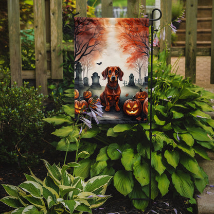 Dachshund Spooky Halloween Garden Flag - One Color / One Size - Home & Garden - Home Decor - Flags Banners & Accessories