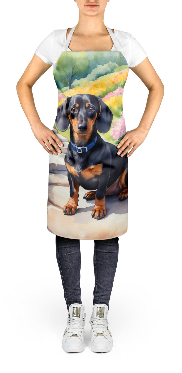 Dachshund Spring Path Apron - One Color / One Size - Home & Garden - Kitchen Dining & Bar - Table Decoration &