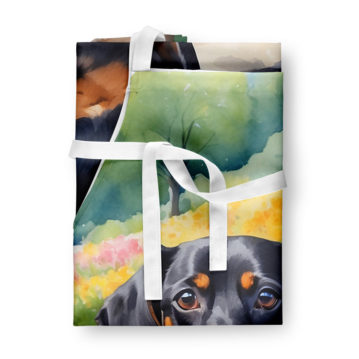 Dachshund Spring Path Apron - One Color / One Size - Home & Garden - Kitchen Dining & Bar - Table Decoration &