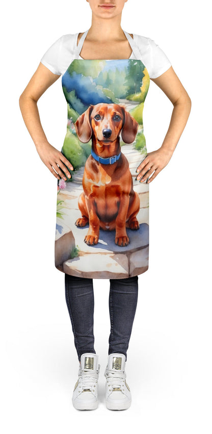 Dachshund Spring Path Apron - One Color / One Size - Home & Garden - Kitchen Dining & Bar - Table Decoration &