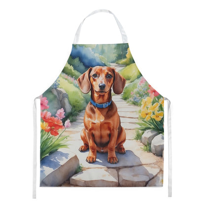Dachshund Spring Path Apron - One Color / One Size - Home & Garden - Kitchen Dining & Bar - Table Decoration &