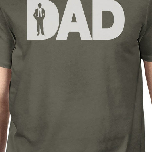 Dad Business Mens Dark Grey Graphic Top Funny Working Dad Design - Men’s Fashion - Men’s Clothing - Tops & Tees