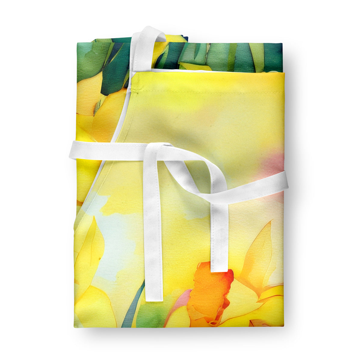 Daffodils in Watercolor Apron - One Color / One Size - Home & Garden - Kitchen Dining & Bar - Table Decoration &