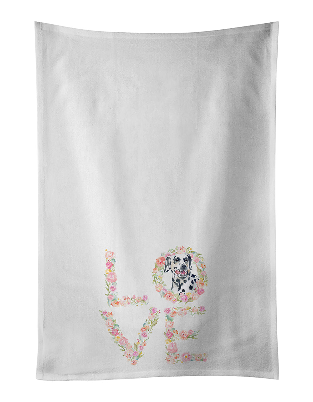 Dalmatian #2 Love Kitchen Towel Set of 2 - One Color / One Size - Home & Garden - Home Textile - Towels