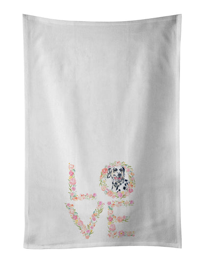 Dalmatian #2 Love Kitchen Towel Set of 2 - One Color / One Size - Home & Garden - Home Textile - Towels