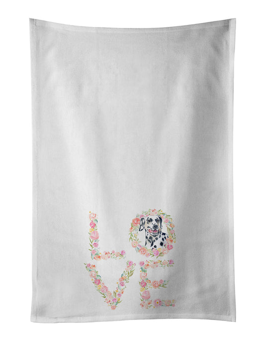 Dalmatian #2 Love Kitchen Towel Set of 2 - One Color / One Size - Home & Garden - Home Textile - Towels