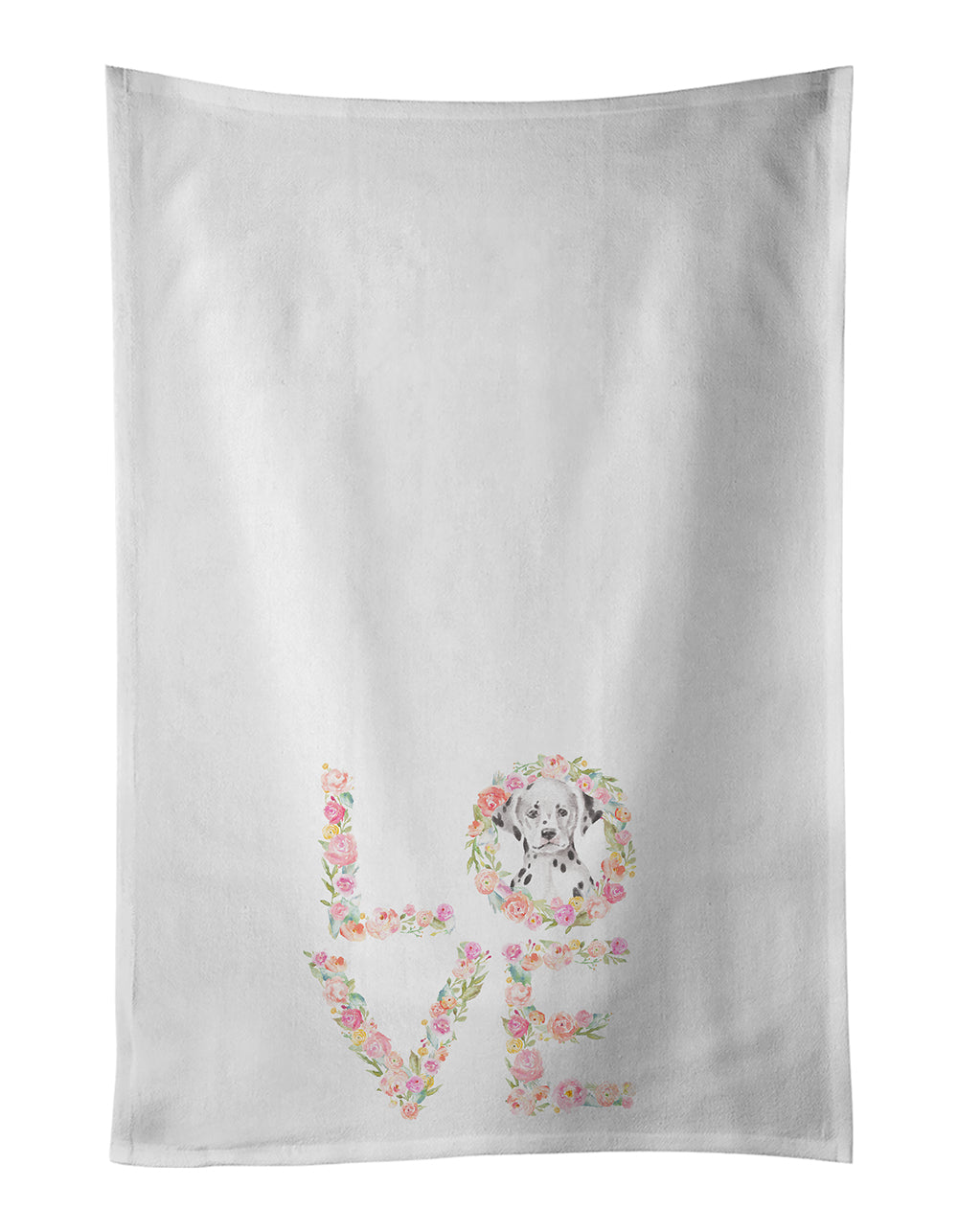 Dalmatian #3 LOVE Kitchen Towel Set of 2 - One Color / One Size - Home & Garden - Home Textile - Towels