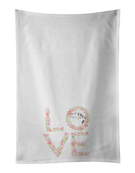 Dalmatian #4 LOVE Kitchen Towel Set of 2 - One Color / One Size - Home & Garden - Home Textile - Towels