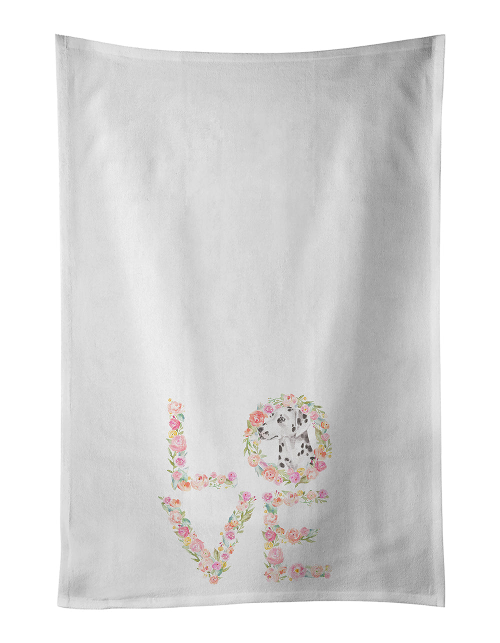 Dalmatian #5 LOVE Kitchen Towel Set of 2 - One Color / One Size - Home & Garden - Home Textile - Towels