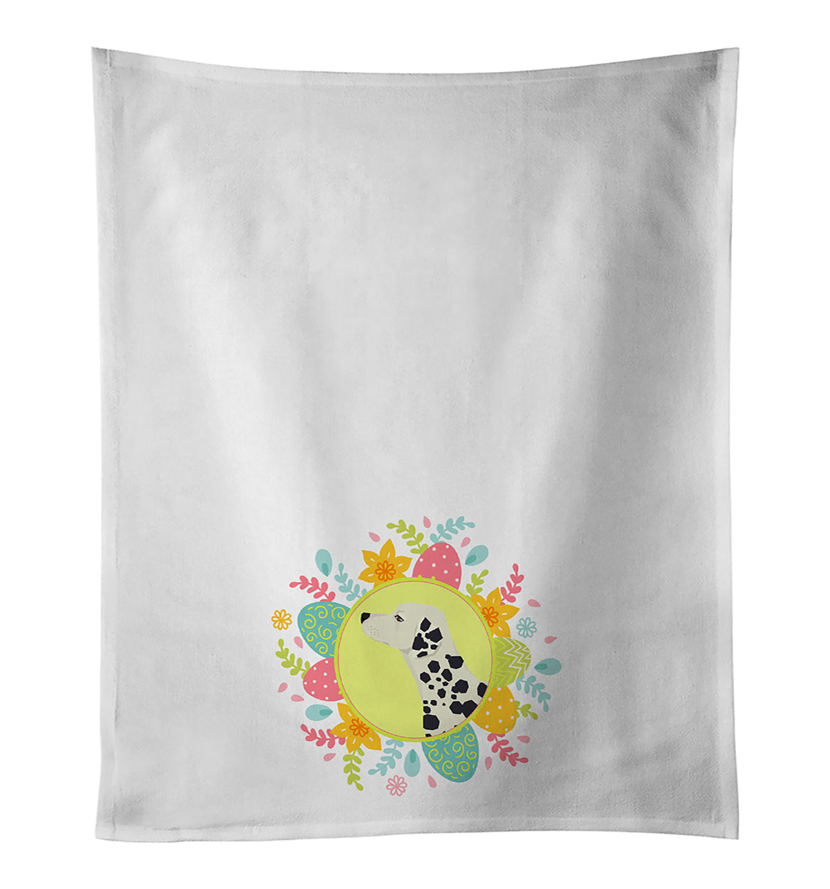 Dalmatian Easter Kitchen Towel Set of 2 - One Color / One Size - Home & Garden - Home Textile - Towels