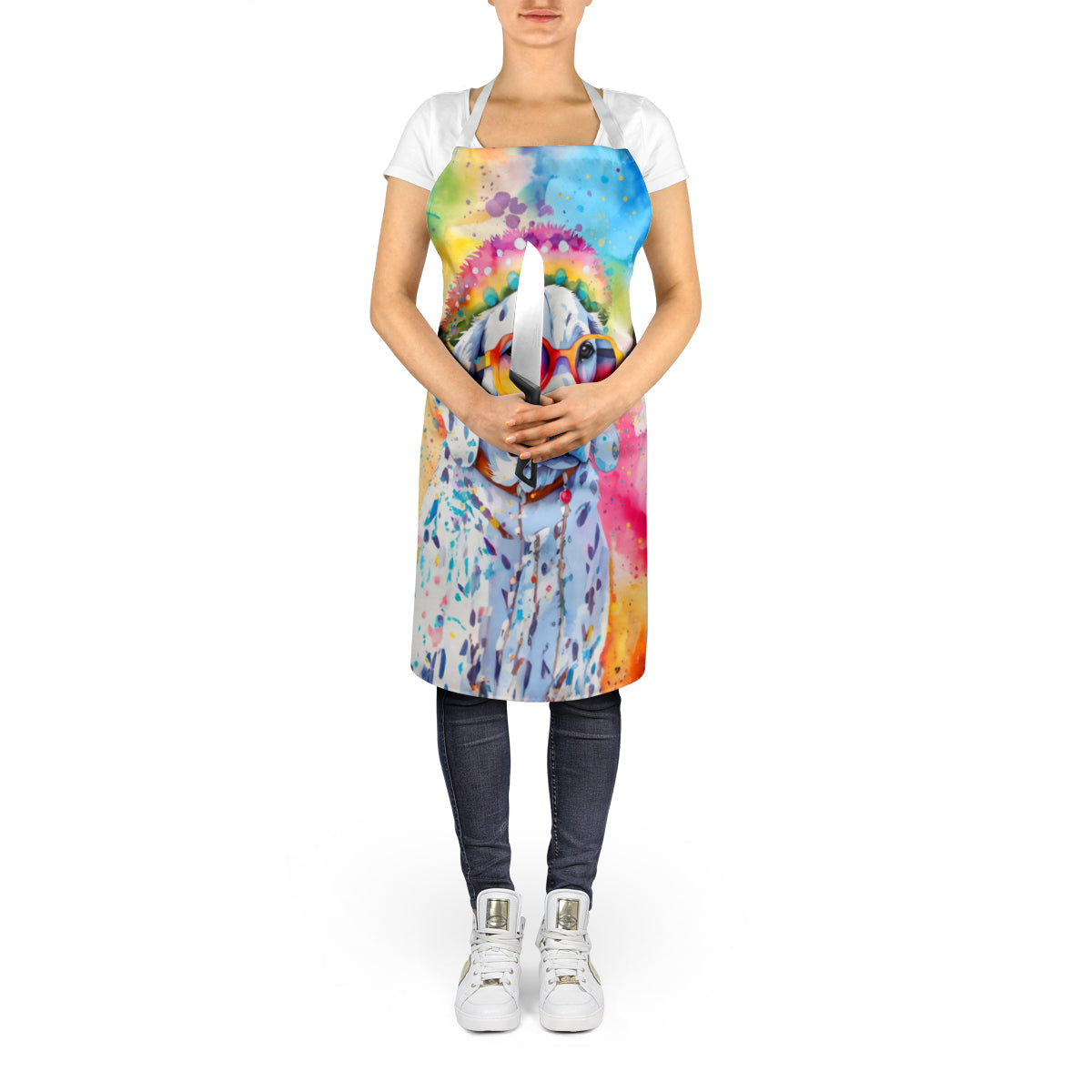 Dalmatian Hippie Dawg Apron - One Color / One Size - Home & Garden - Kitchen Dining & Bar - Table Decoration &