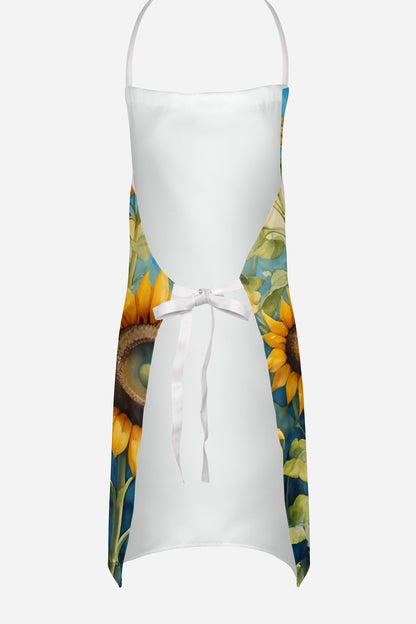 Dalmatian in Sunflowers Apron - One Color / One Size - Home & Garden - Kitchen Dining & Bar - Table Decoration &