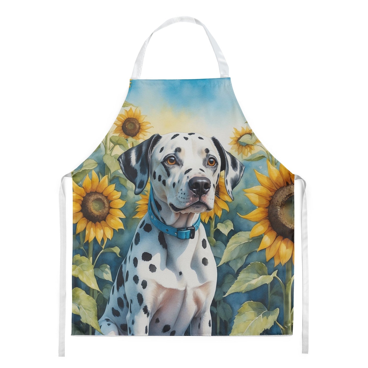 Dalmatian in Sunflowers Apron - One Color / One Size - Home & Garden - Kitchen Dining & Bar - Table Decoration &