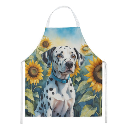 Dalmatian in Sunflowers Apron - One Color / One Size - Home & Garden - Kitchen Dining & Bar - Table Decoration &
