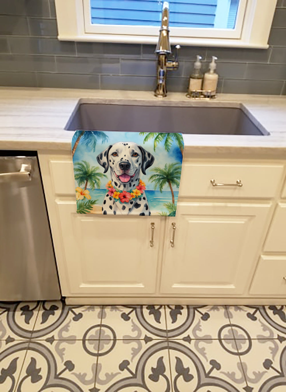 Dalmatian Luau Kitchen Towel - One Color / One Size - Home & Garden - Home Textile - Towels