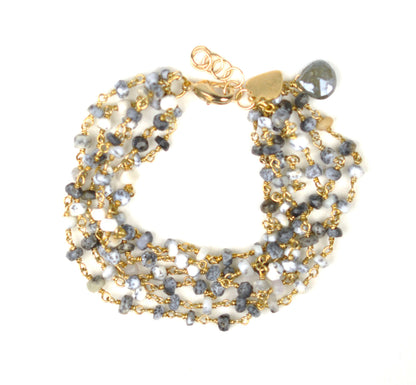 Dalmatian Opal Bracelet - One Color / One Size - Jewelry & Accessories - Bracelets & Bangles
