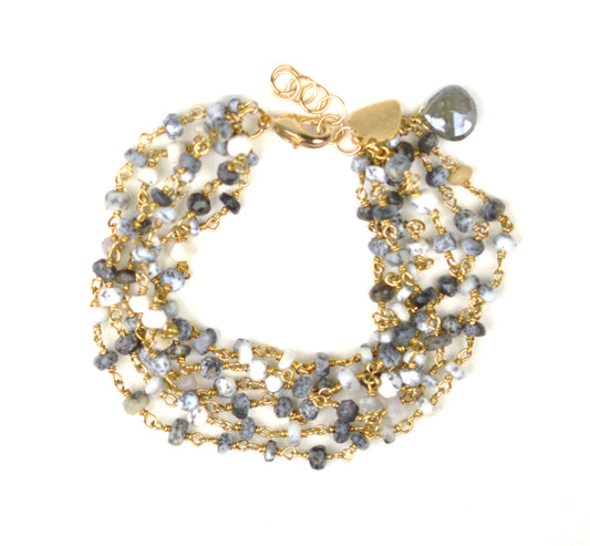 Dalmatian Opal Bracelet - One Color / One Size - Jewelry & Accessories - Bracelets & Bangles