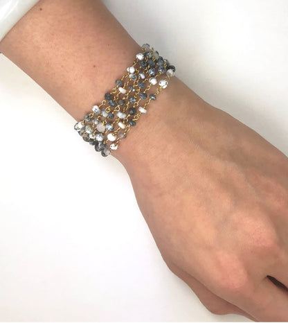 Dalmatian Opal Bracelet - One Color / One Size - Jewelry & Accessories - Bracelets & Bangles