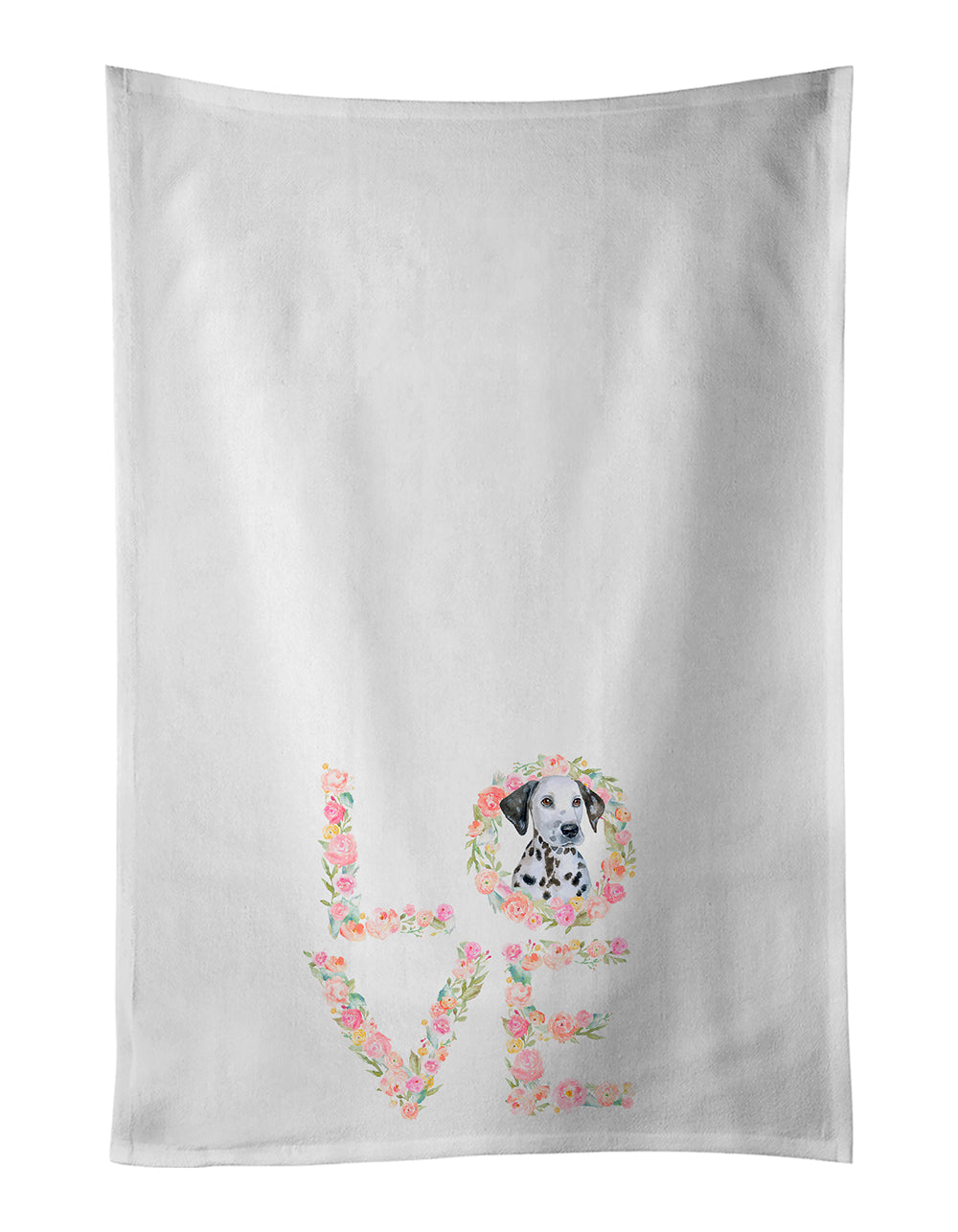 Dalmatian Puppy Love Kitchen Towel Set of 2 - One Color / One Size - Home & Garden - Home Textile - Towels