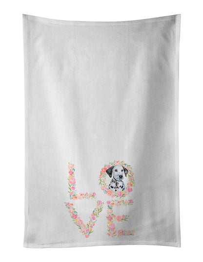 Dalmatian Puppy Love Kitchen Towel Set of 2 - One Color / One Size - Home & Garden - Home Textile - Towels
