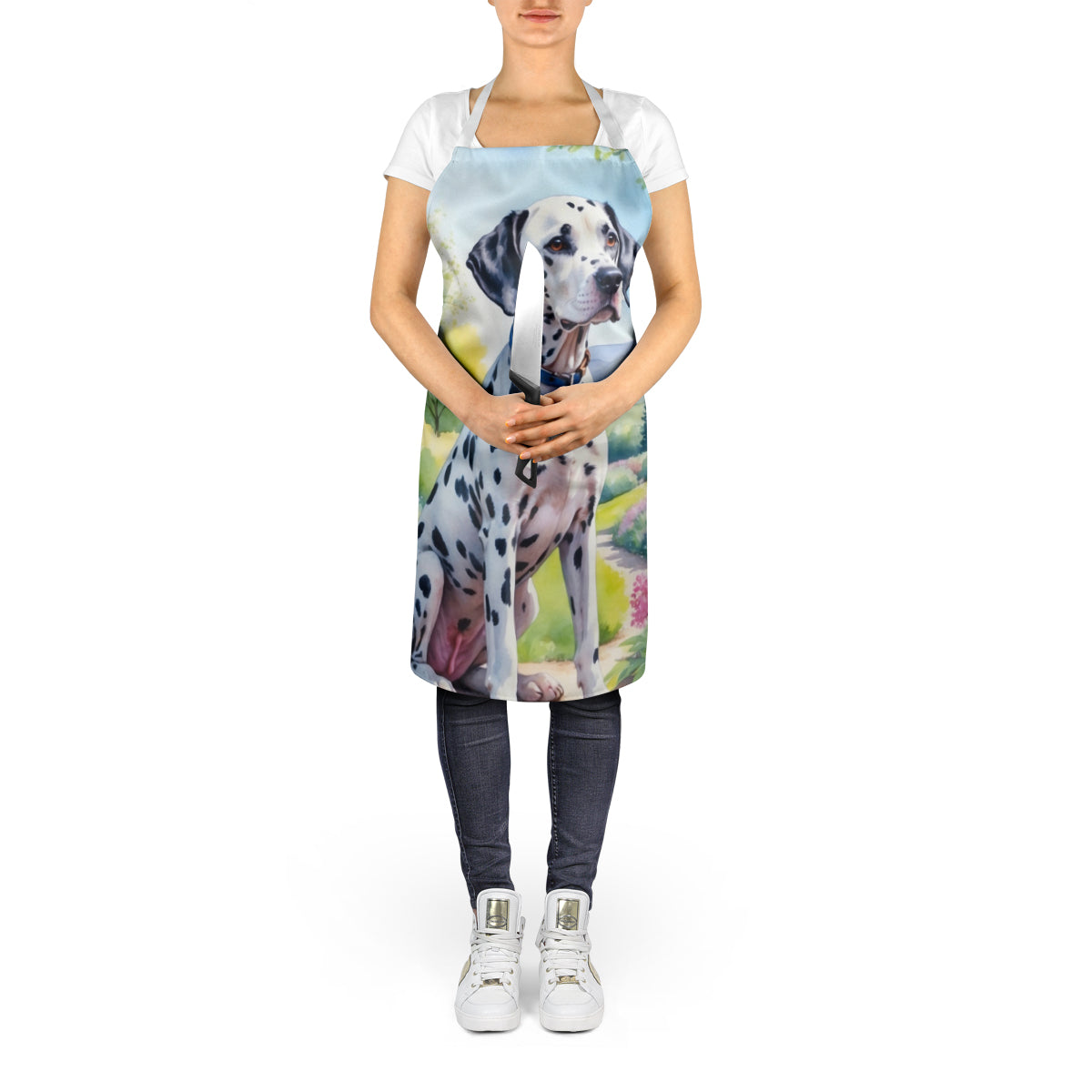 Dalmatian Spring Path Apron - One Color / One Size - Home & Garden - Kitchen Dining & Bar - Table Decoration &
