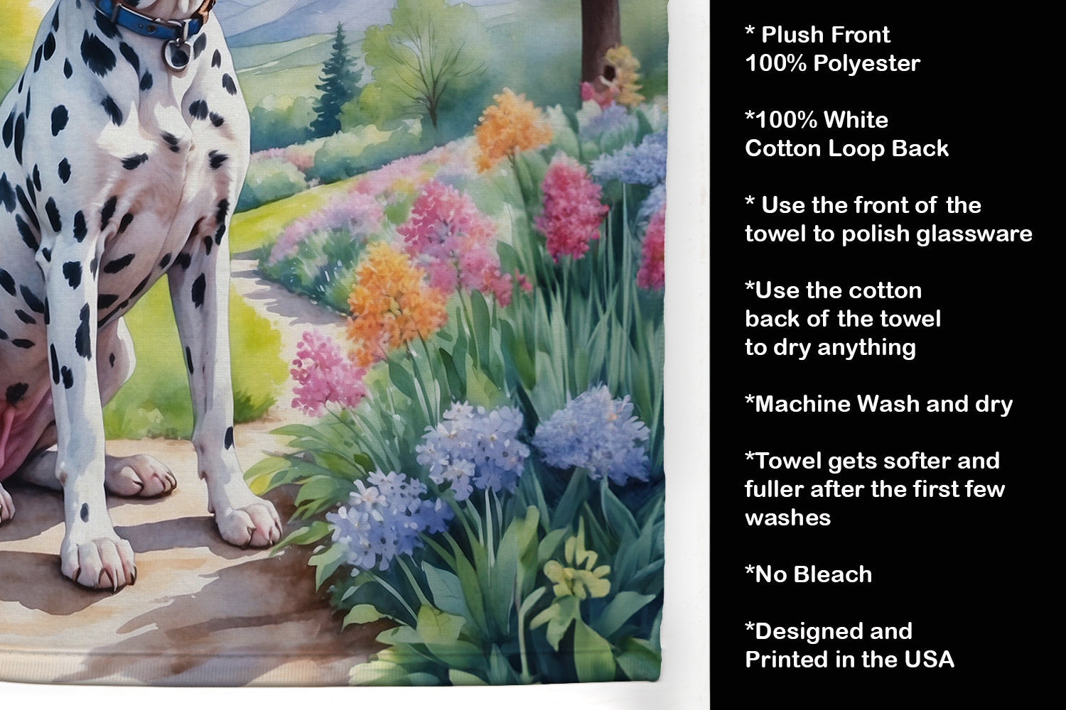 Dalmatian Spring Path Kitchen Towel - One Color / One Size - Home & Garden - Home Textile - Towels