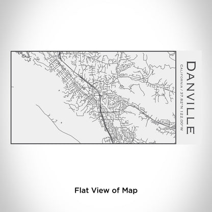 Danville - California Engraved Map Insulated Bottle in Matte White - Drinkware