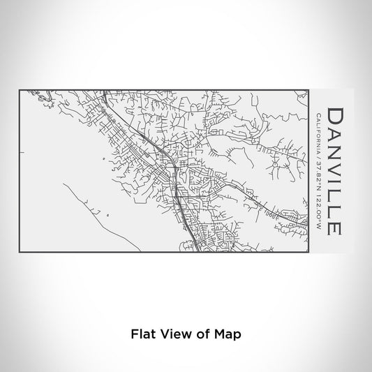 Danville - California Engraved Map Insulated Bottle in Matte White - Drinkware