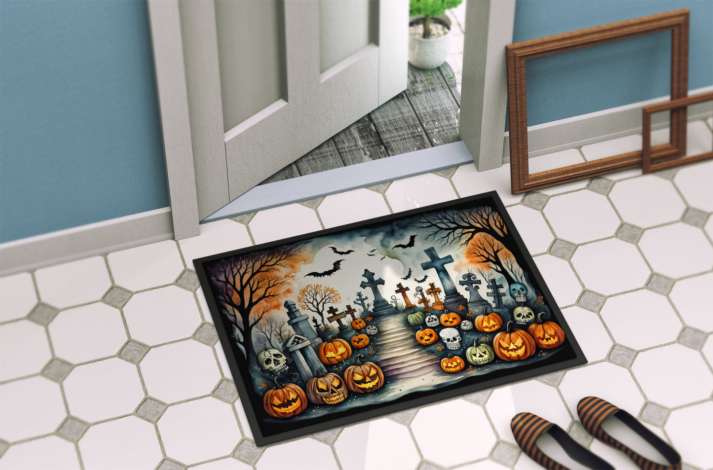 Day of the Dead Spooky Halloween Doormat - One Color / One Size - Home & Garden - Home Textile - Carpets & Rugs
